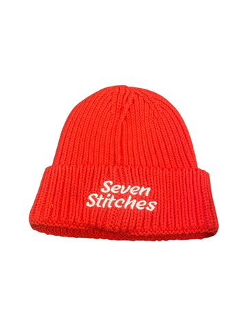 7 Stitches - True Red Knit Beanie