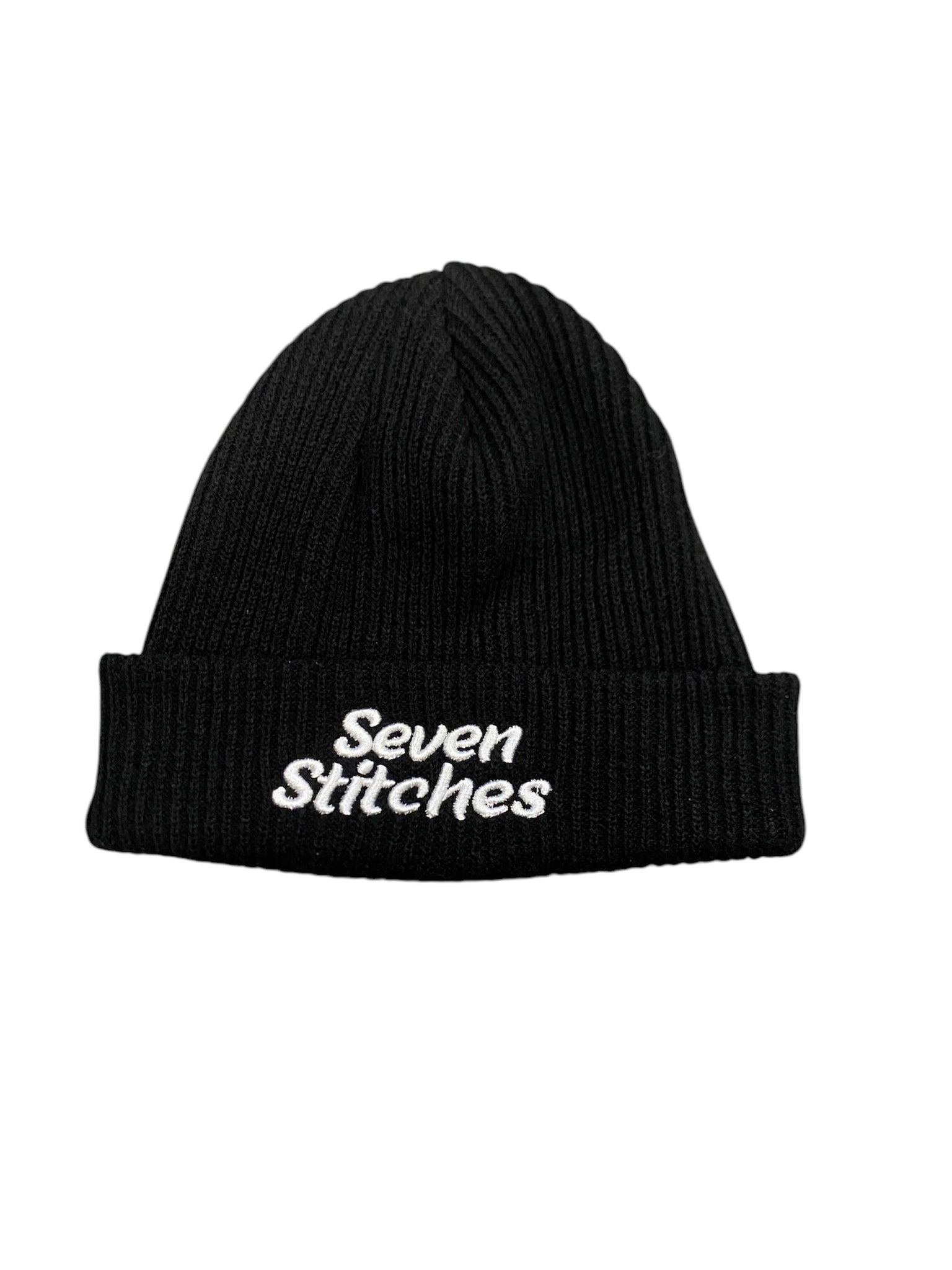7 Stitches- Knitted Beanie (Black)