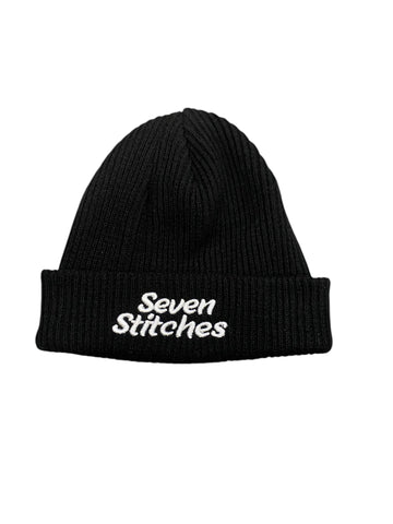 7 Stitches- Knitted Beanie (Black)