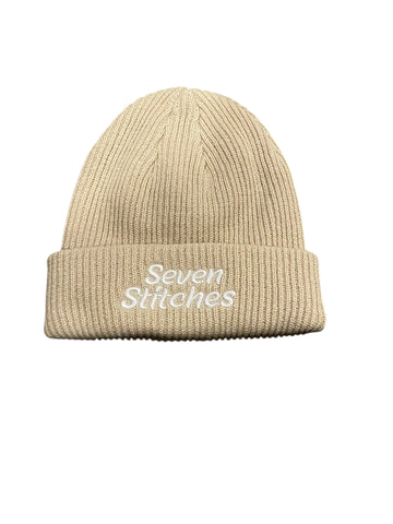 7 Stitches - Knitted Beanie (Beige)