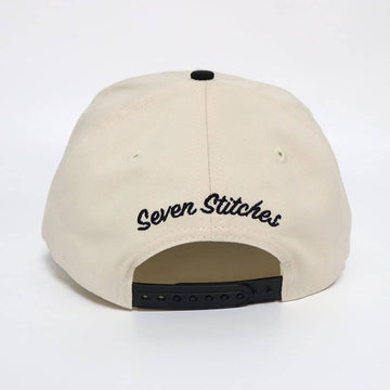 7 Stitches - Cream/Black Snapback