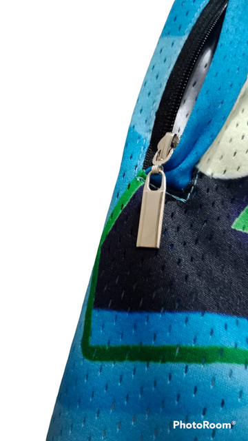 7 Stitches - Blue Camo Mesh