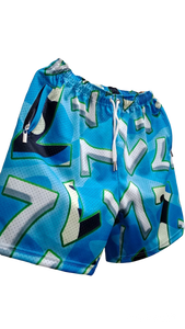 7 Stitches - Blue Camo Mesh