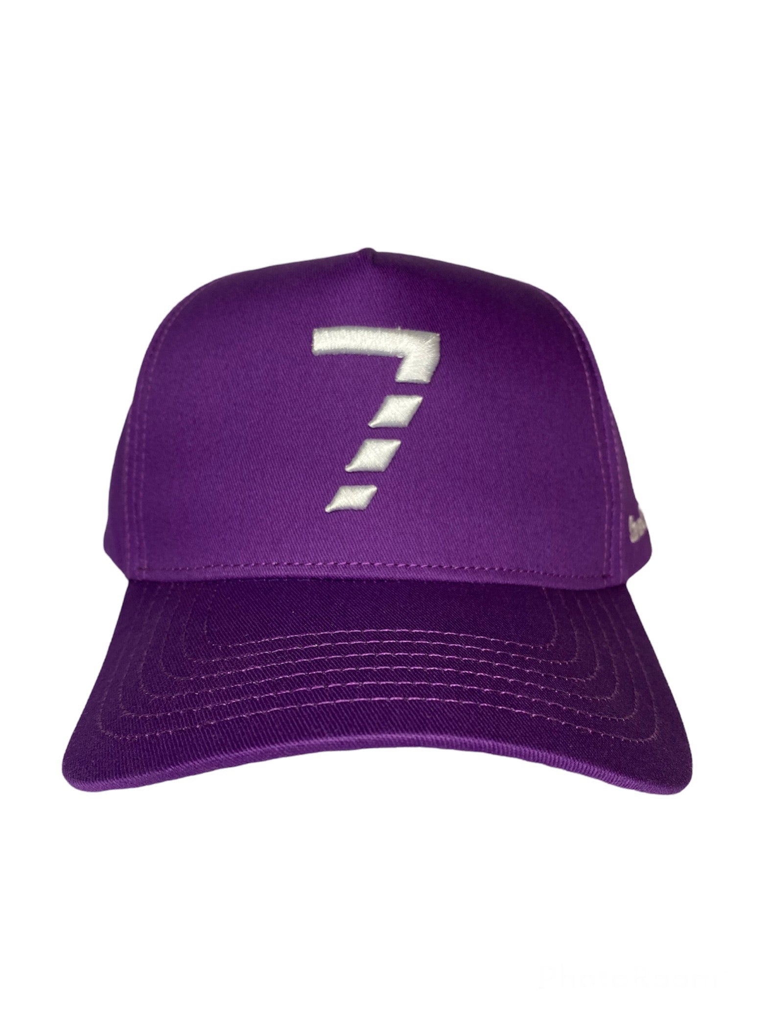 7 Stitches Curved brim snapback - ( Royal Purple)